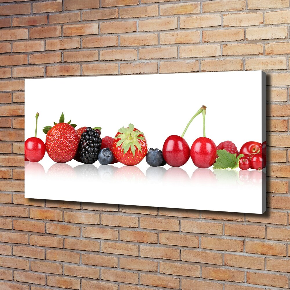 Canvas wall art Fruit in a row