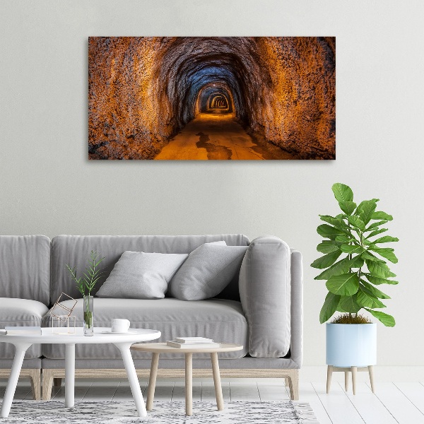 Canvas wall art Underground tunnel