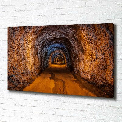 Canvas wall art Underground tunnel