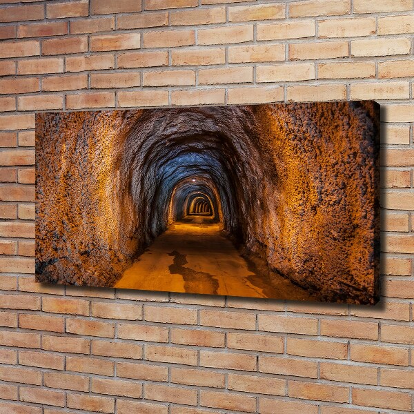 Canvas wall art Underground tunnel