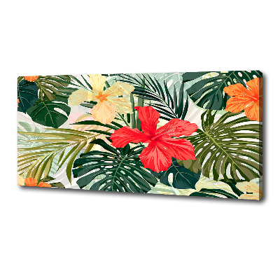 Canvas wall art Hawaiian flowers