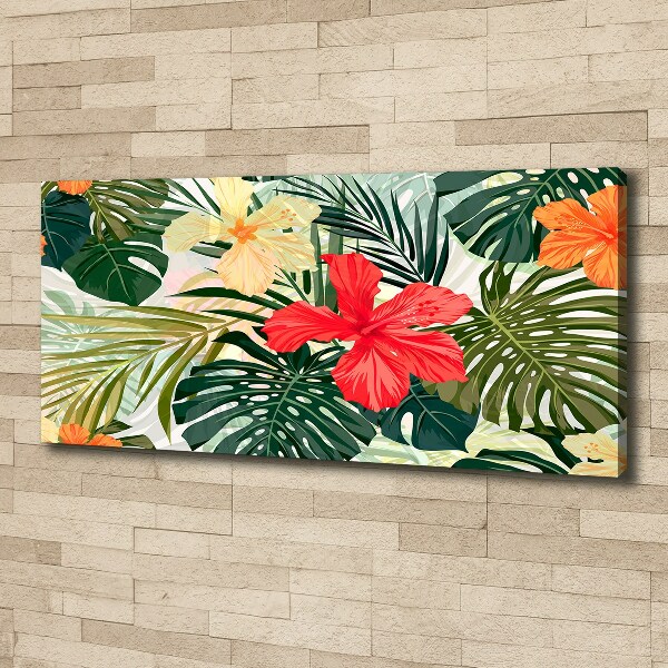 Canvas wall art Hawaiian flowers