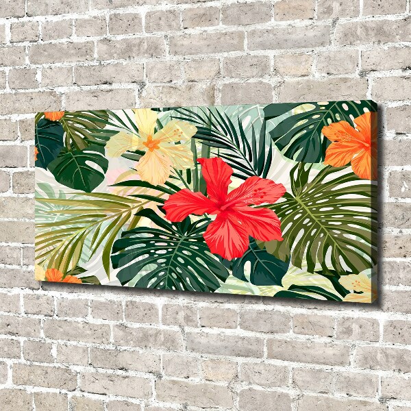 Canvas wall art Hawaiian flowers