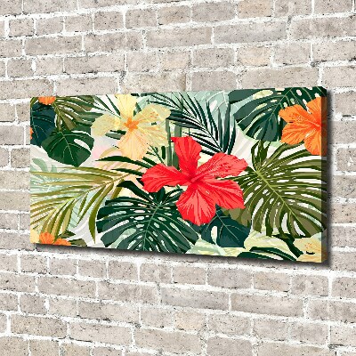 Canvas wall art Hawaiian flowers