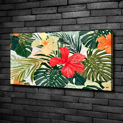 Canvas wall art Hawaiian flowers