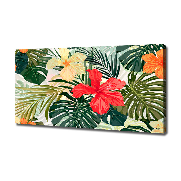 Canvas wall art Hawaiian flowers