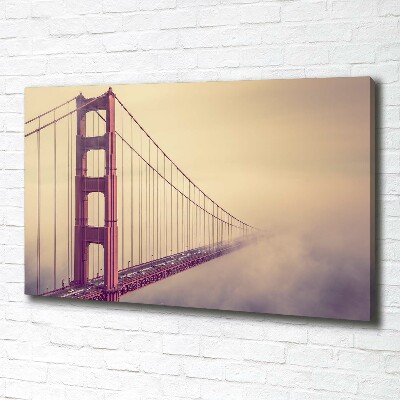 Canvas wall art San Francisco bridge