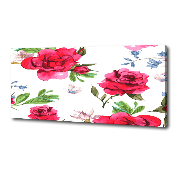 Canvas wall art Red roses