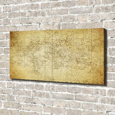 Canvas wall art Old map of the world