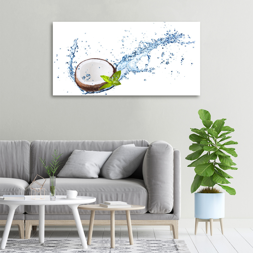 Canvas wall art Coconut and water