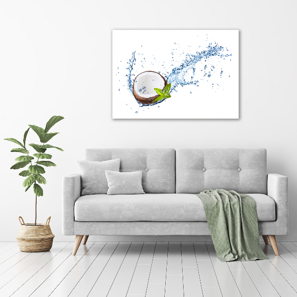 Canvas wall art Coconut and water