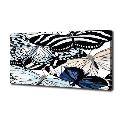 Canvas wall art Butterflies and flowers