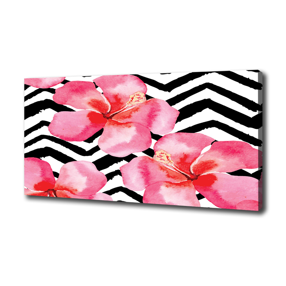 Canvas wall art Hawaiian flowers