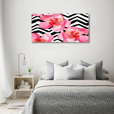 Canvas wall art Hawaiian flowers