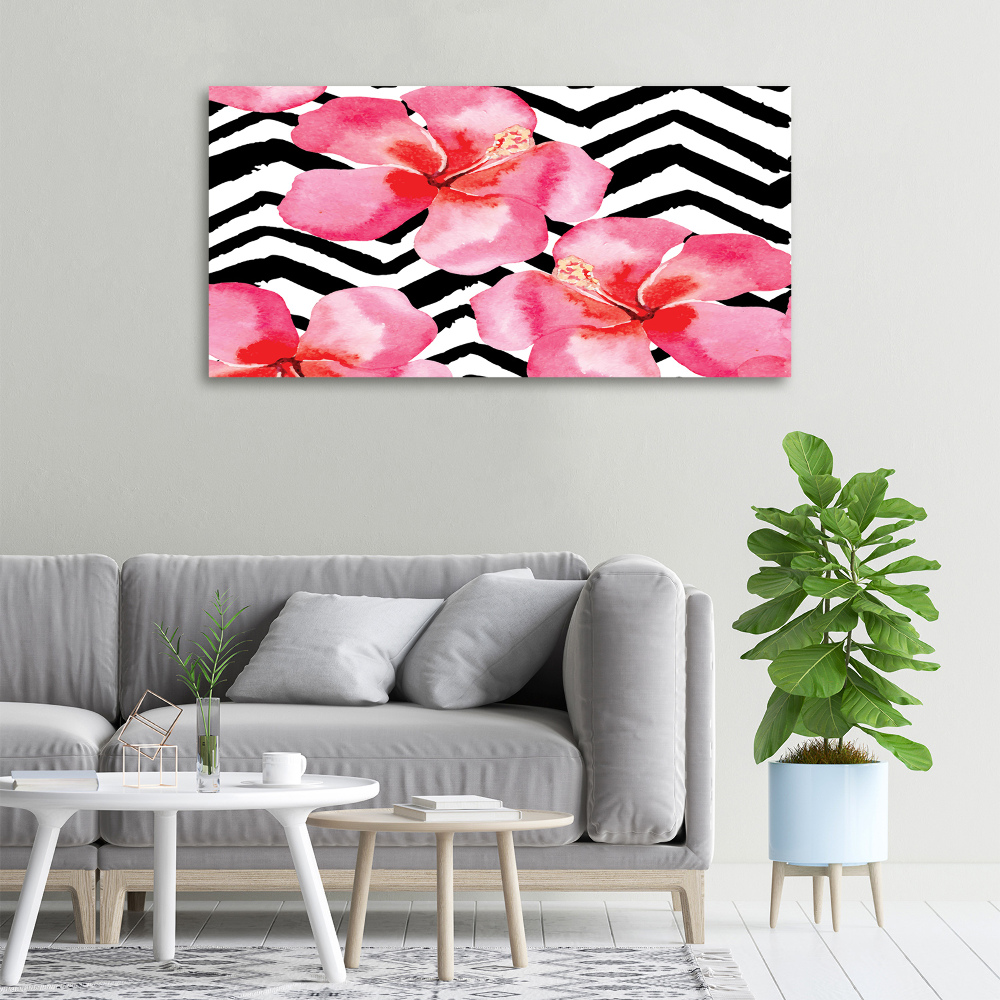 Canvas wall art Hawaiian flowers