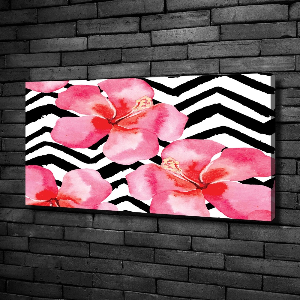 Canvas wall art Hawaiian flowers