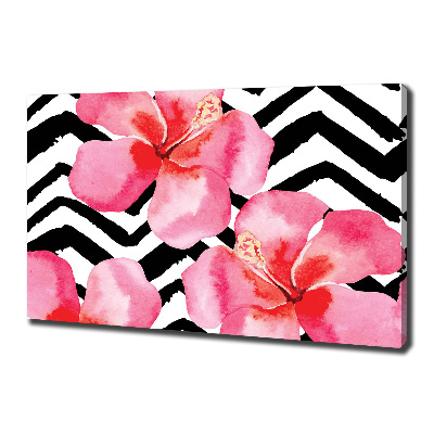 Canvas wall art Hawaiian flowers