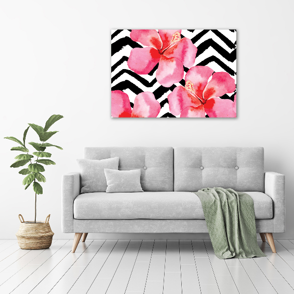 Canvas wall art Hawaiian flowers