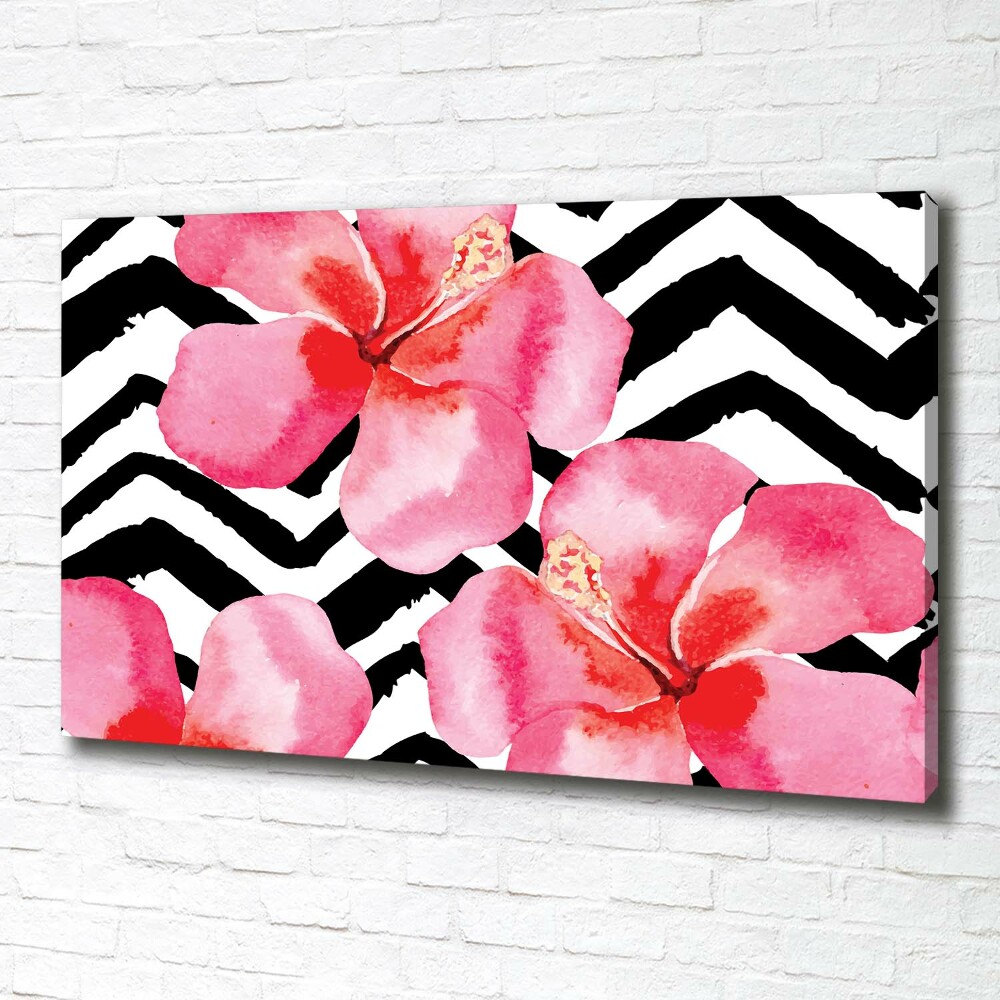 Canvas wall art Hawaiian flowers