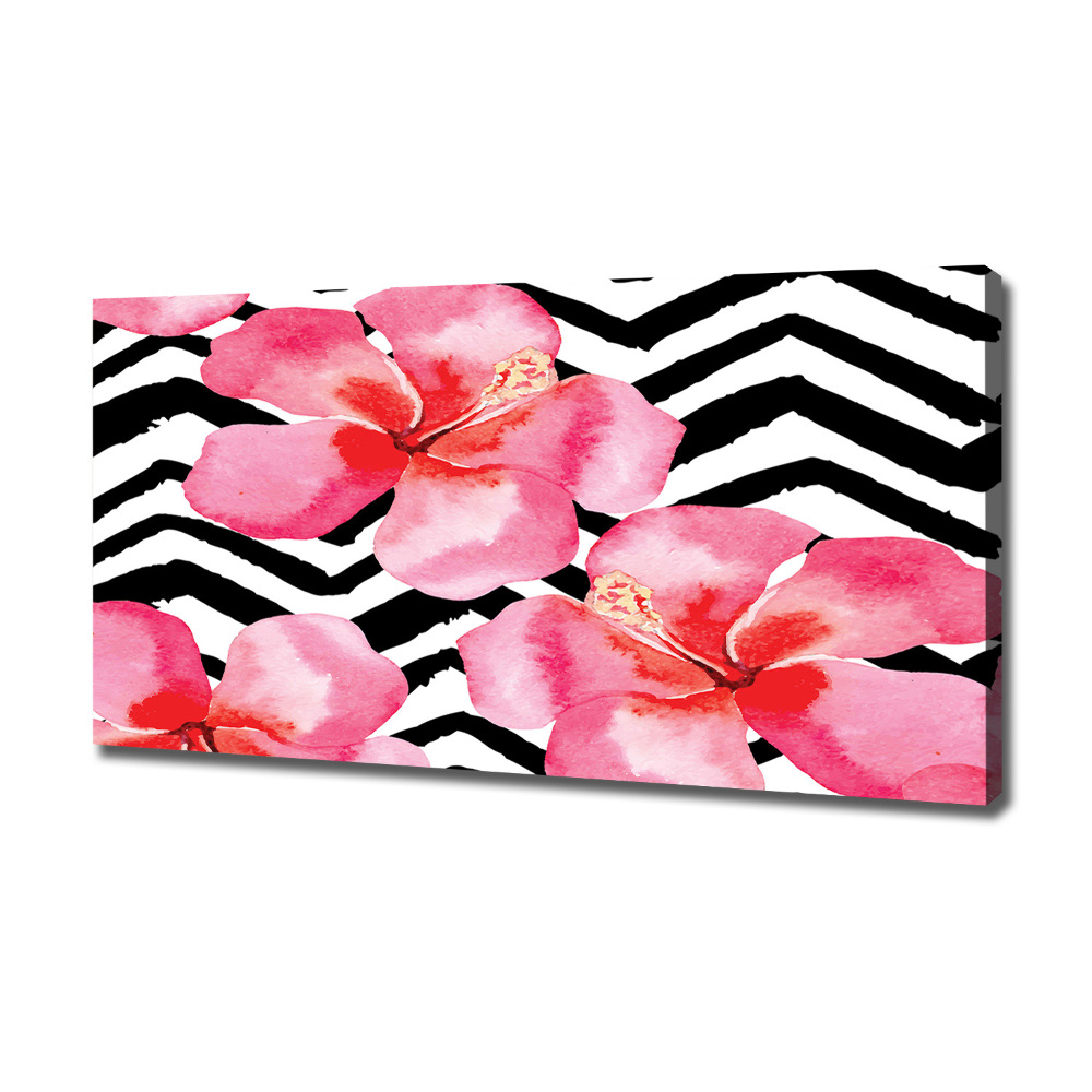 Canvas wall art Hawaiian flowers