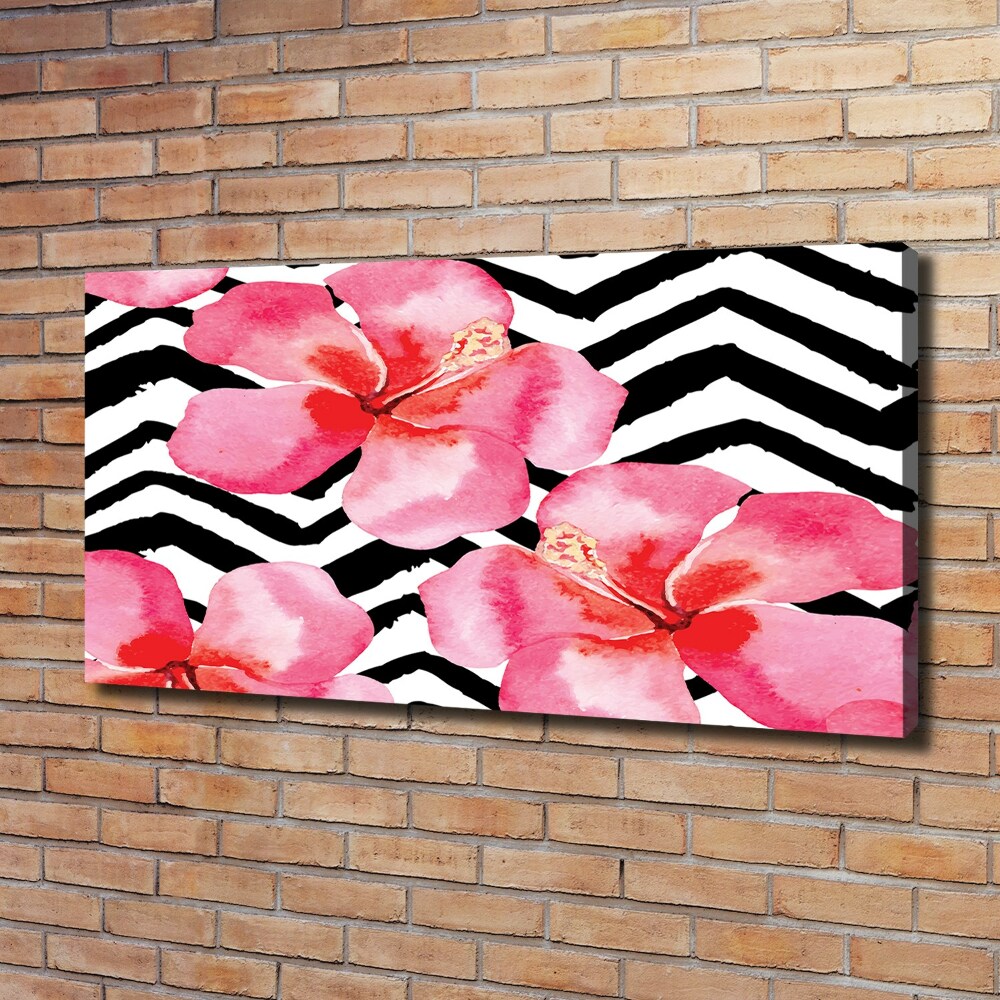 Canvas wall art Hawaiian flowers