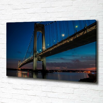 Canvas wall art Brooklyni bridge