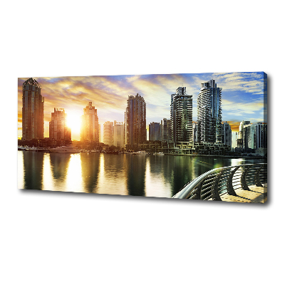 Canvas wall art Dubai sunset