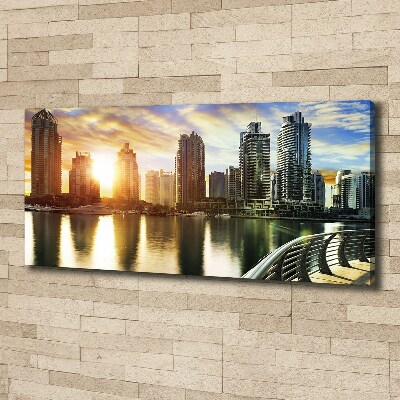 Canvas wall art Dubai sunset