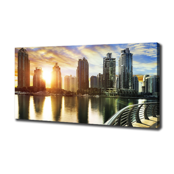 Canvas wall art Dubai sunset