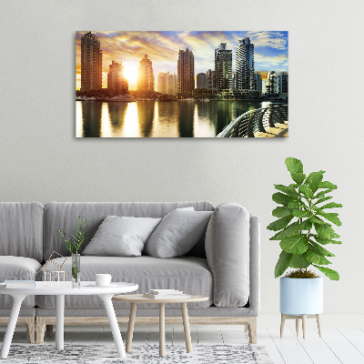 Canvas wall art Dubai sunset