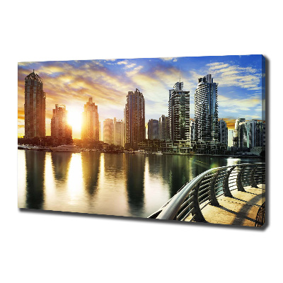 Canvas wall art Dubai sunset