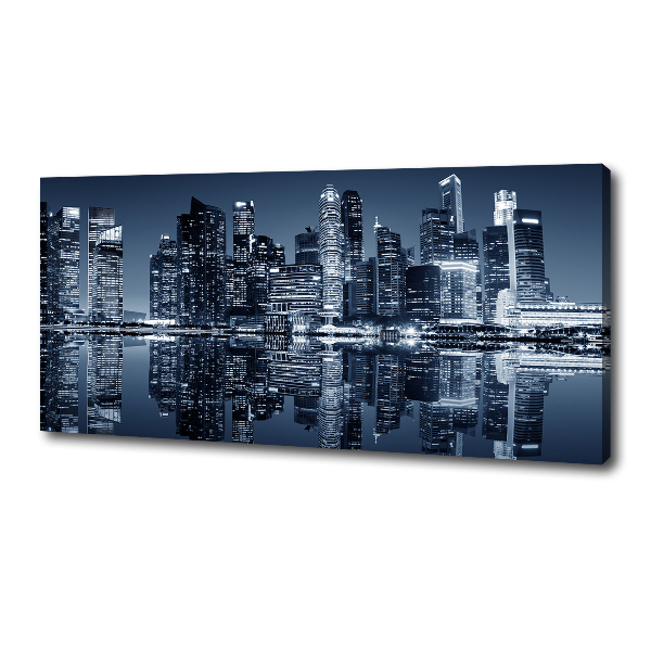 Canvas wall art Singapore at night