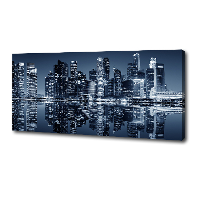 Canvas wall art Singapore at night