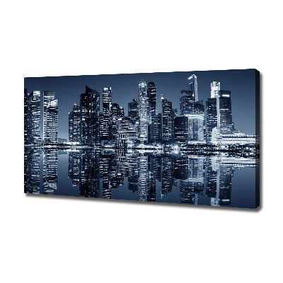 Canvas wall art Singapore at night