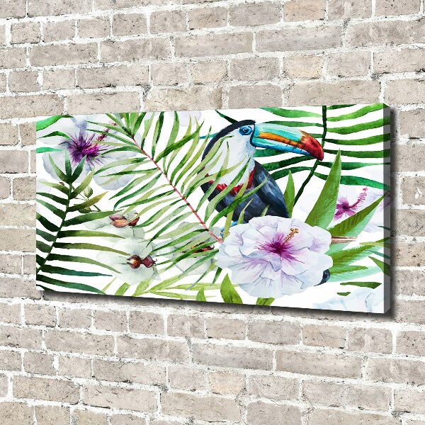 Canvas wall art Tropics toucan