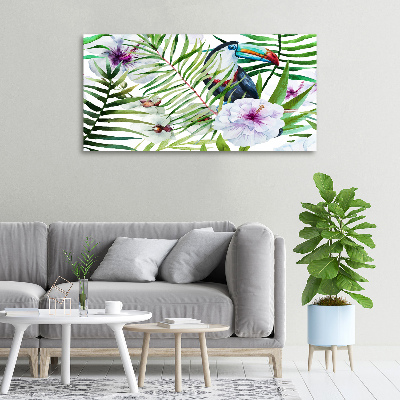 Canvas wall art Tropics toucan