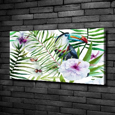 Canvas wall art Tropics toucan