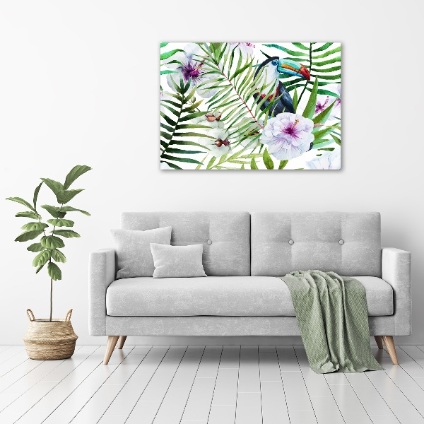 Canvas wall art Tropics toucan