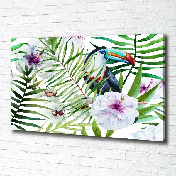 Canvas wall art Tropics toucan