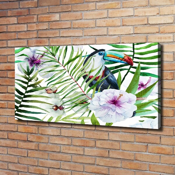 Canvas wall art Tropics toucan