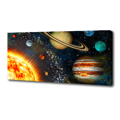 Canvas wall art Solar system