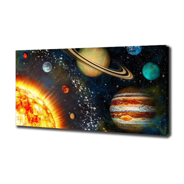 Canvas wall art Solar system