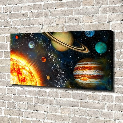 Canvas wall art Solar system