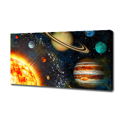 Canvas wall art Solar system