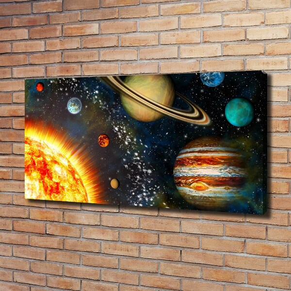 Canvas wall art Solar system