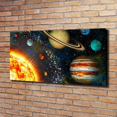 Canvas wall art Solar system