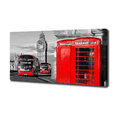 Canvas wall art Red buses