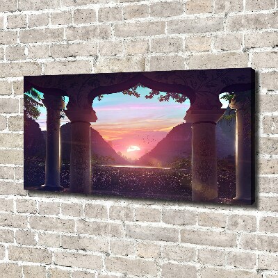 Canvas wall art East architecture