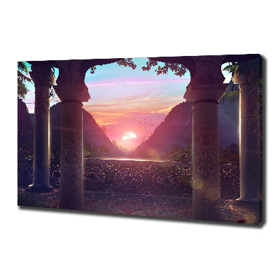 Canvas wall art East architecture