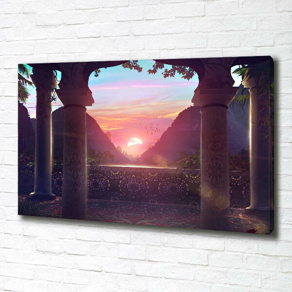 Canvas wall art East architecture